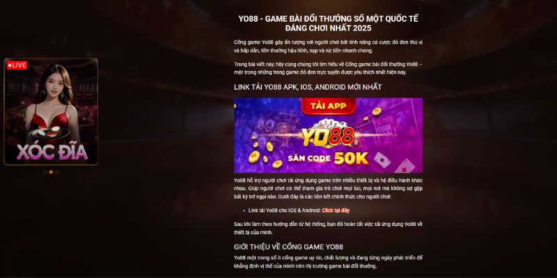 Những ưu điểm nổi bật làm nên tên tuổi của sân chơi YO88 