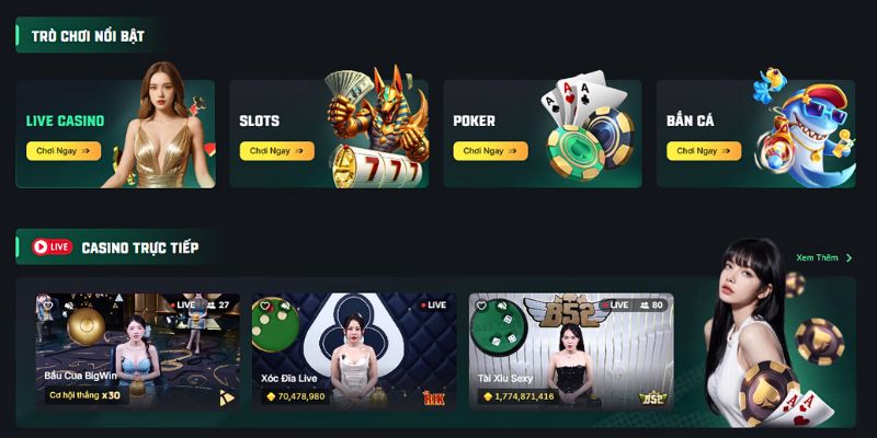 Nhà cái sở hữu hơn 1000+ game trực tuyến